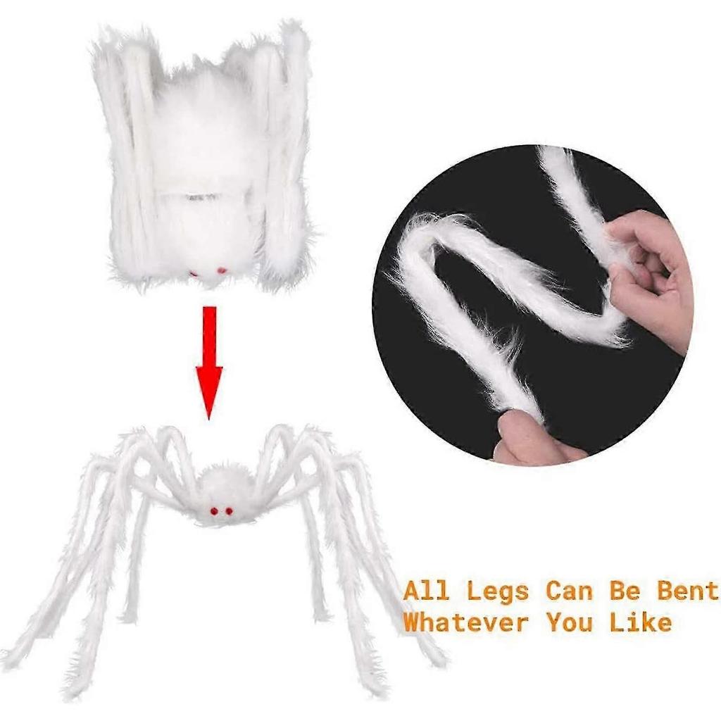 2025 Halloween Sweets Halloween Simulation Skull Big Spider  Plush Spider Ornament
