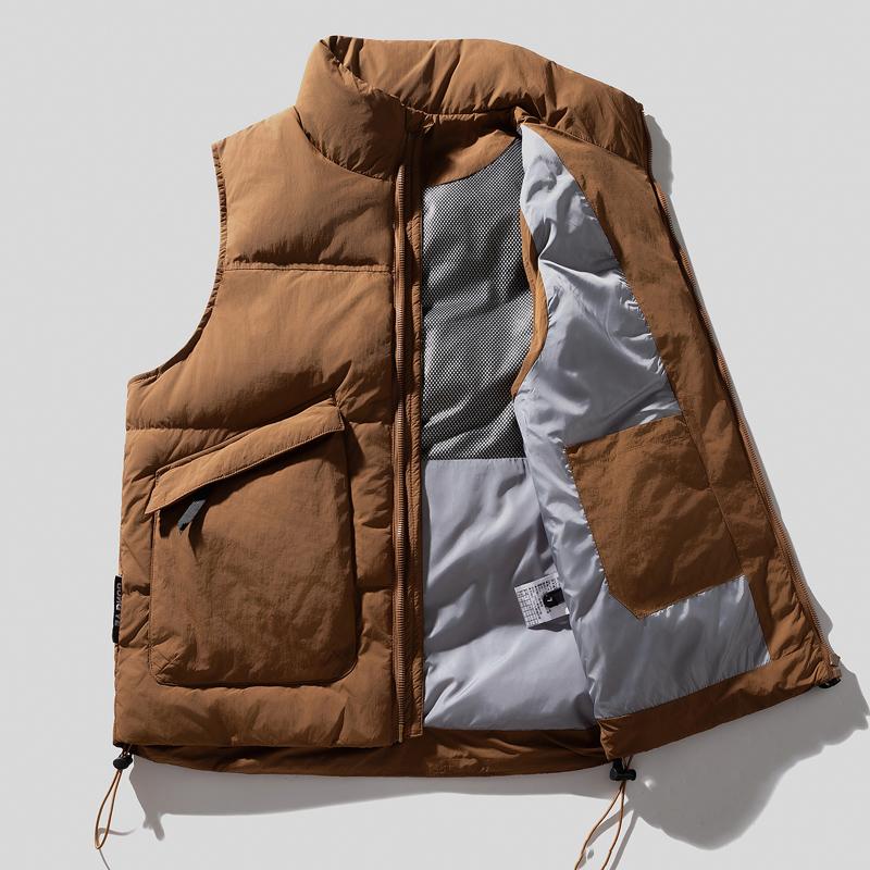 Fashion Autumn Winter Sleeveless Coats Men Plus Size Outerwears Casual Vintage Thick Warm Vest