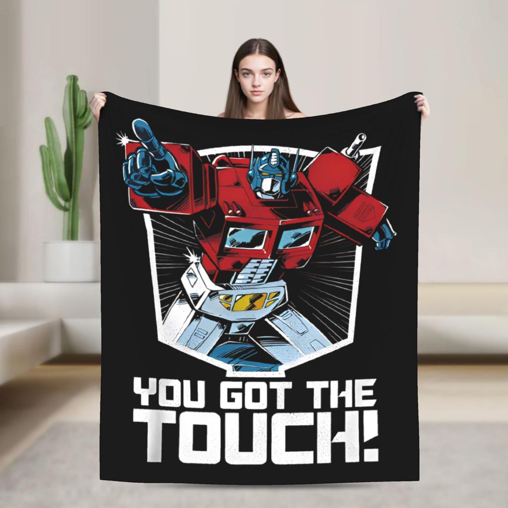 Transformers Decepticons Soundwave Blankets Robot Flannel Funny Warm Throw Blanket for Bedspread Spring/Autumn Couch
