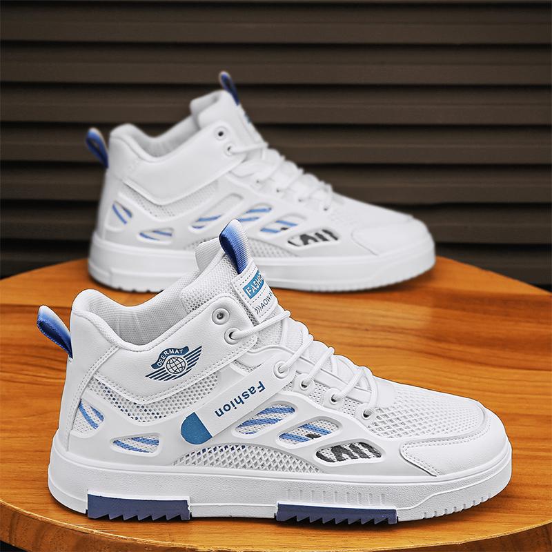 Fashion Hiking Boots Casual Sneaker High Top Breathable Wear-resistant Round Toe Flexible Shoe Spring and Autumn Main Push Popular Model