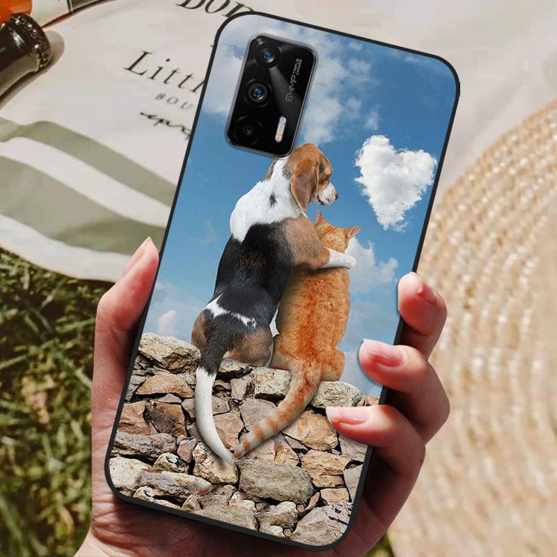 Für Realme Q3 Pro 5G Hülle Wolf Cartoon Silikon Weiche TPU Rückseite Für Realme Q3 Pro 5G Handyhüllen Realme Q3Pro 5G Fundas Coque