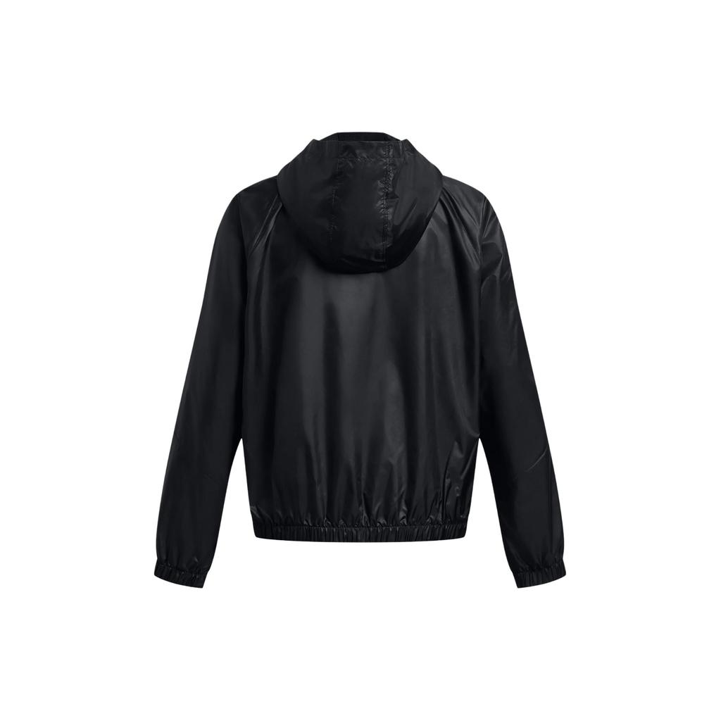 Under Armour UA Rival Solid Logo Casual Hoodie Jacket Women Jackets Black 1382698-001