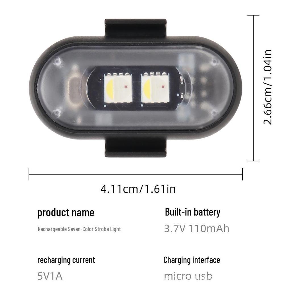 Wireless Multi-Color LED Flashing Light for Airplanes, Cars, Motorcycles, and Drones