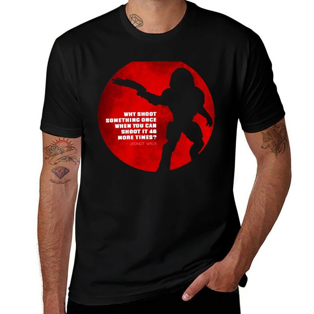 Urdnot Wrex Nebula Quote Tshirt Independence Day Short Sleeve Tshirt