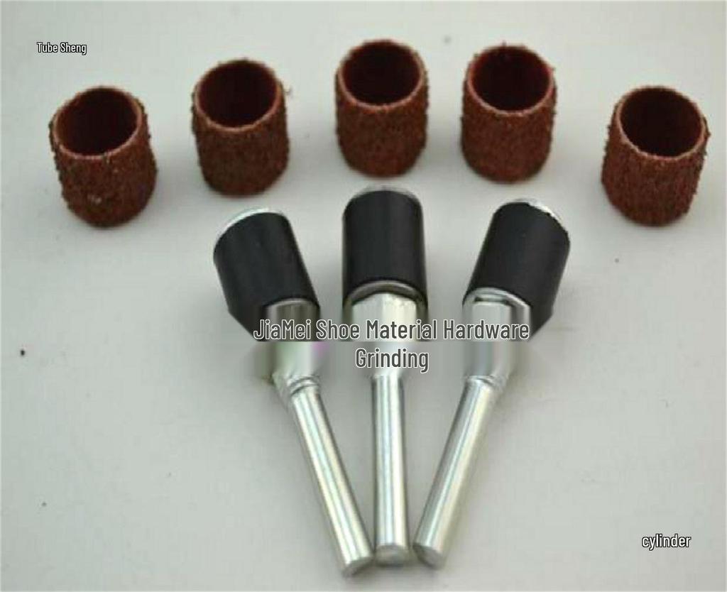 Rubber Handle Engraving Machine: Sandpaper Disc & Sand Drum Polishing Set