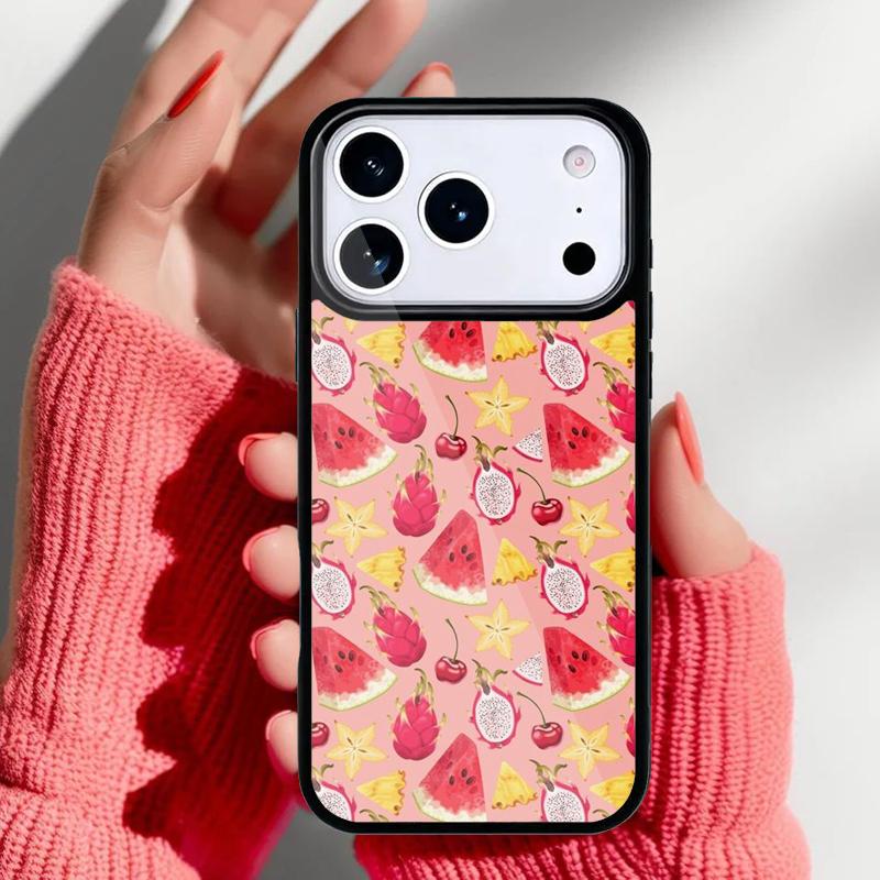 Watermelon Face - Cute Cartoon Phone Case for iPhone 17 Air 16e 15 14 13 Pro Max Back Cover for 12 11 Pro Coque