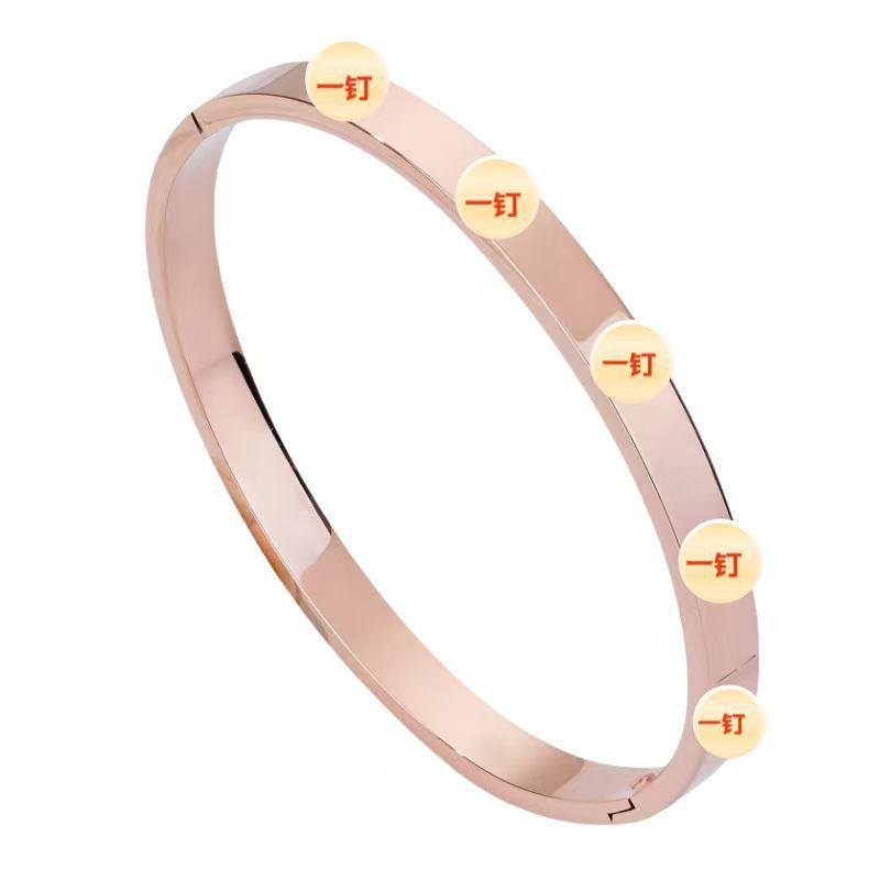 Bracelet Girls Niche Titanium Steel Jewelry Premium Sense Ins Wind Nail Opening Jewelry