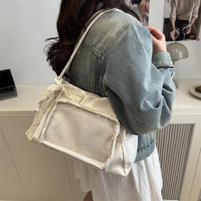 Trendy osobnost roztomilá bolestivá taška velká kapacita nová průhledná crossbody taška přes rameno tote bag ženy