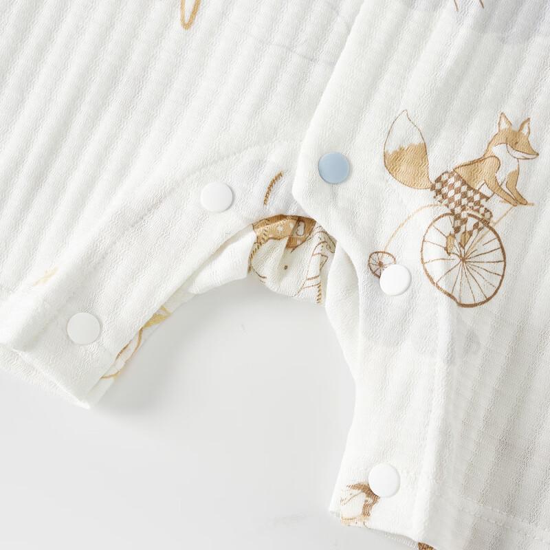 TONGTAI Unisex Baby Short Sleeve Cotton Romper Bodysuit