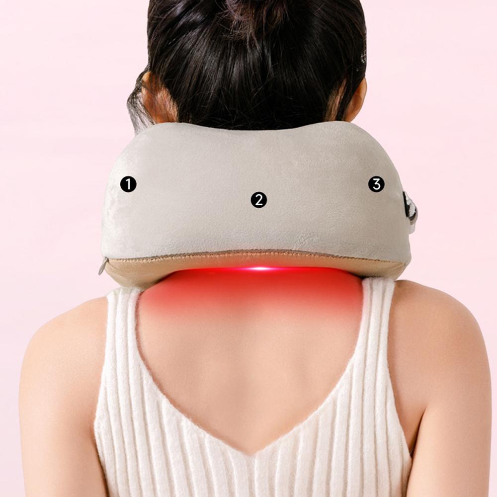 U-Shaped Electric Neck Massage Pillow, Cervical Memory Sponge Neck Massager, Heated Massage Pillow, Suitable For Relaxing