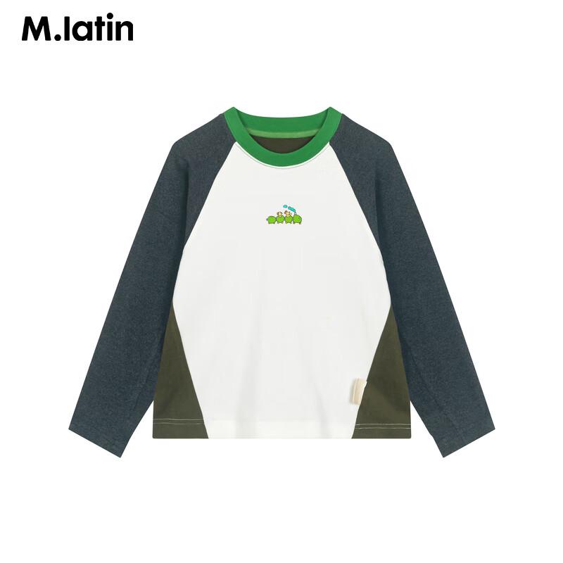 M.Latin Kids' Color-Block Thermal Long-Sleeve T-Shirt