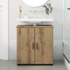 Bathroom Cabinet with Storage Artisan Oak Finish 61 x 35 x 64 cm