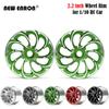 4Pc 2.2 Alloy RC Car Beadlock 15Hole Wheel Rims RC Hub for RC Car 1/10 Rock Wraith RR10 Axial SCX10 II 90045 Tamiya Traxxas TRX4