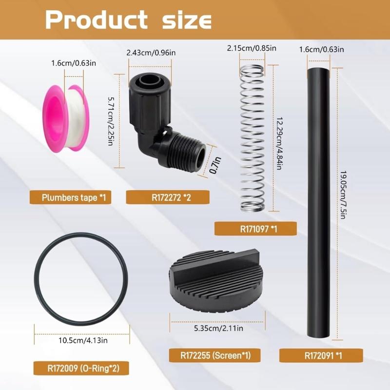 Sada příslušenství pro údržbu automatického chlorátoru Pro 320 322 Hadice VMQ EPDM odolná proti korozi s tepelnou a sluneční odolností