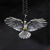 Viking Style Long Chains Eagle Wings Pendant Necklace for Men Hip Hop Punk Fashion Motorcycle Party Personality Charm Jewelry