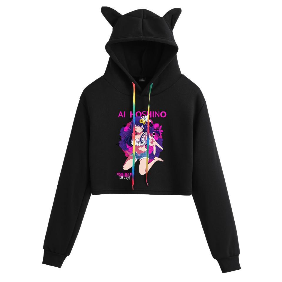 2023 Oshi No Ko Starry Child Cat Ear Anime Hoodie