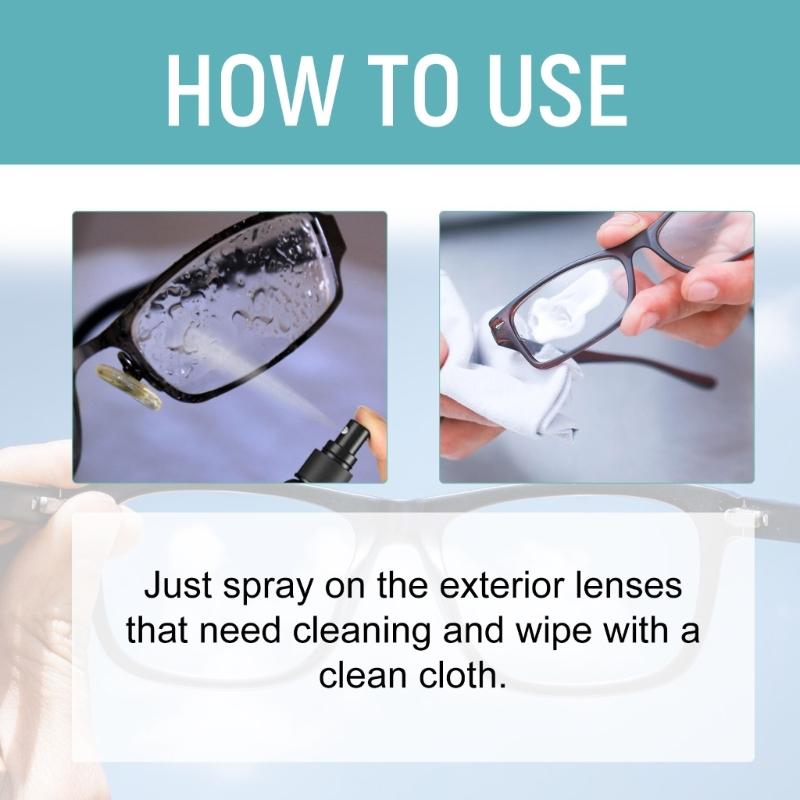 Lens Scratch Remover Eyeglasses Repair Lens Glass Grinding Scratch Glasses Cleaner Spray for Sunglasses Screen Cleaner