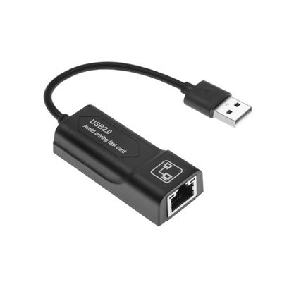 Portable USB 2 Cable Network Card Wired Built-in Drive-free Ethernet Adapter