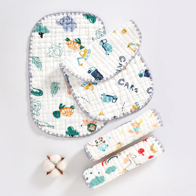 Newborn Cloud Slice Pillow: Ten-Layer Gauze, Sweat-Absorbing, Anti-Spit Milk, Head Protection Pillow