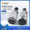 Weipu WS55 Aviation Plug Mating Socket Connector - 4, 7, 40, 53, 61 Pins