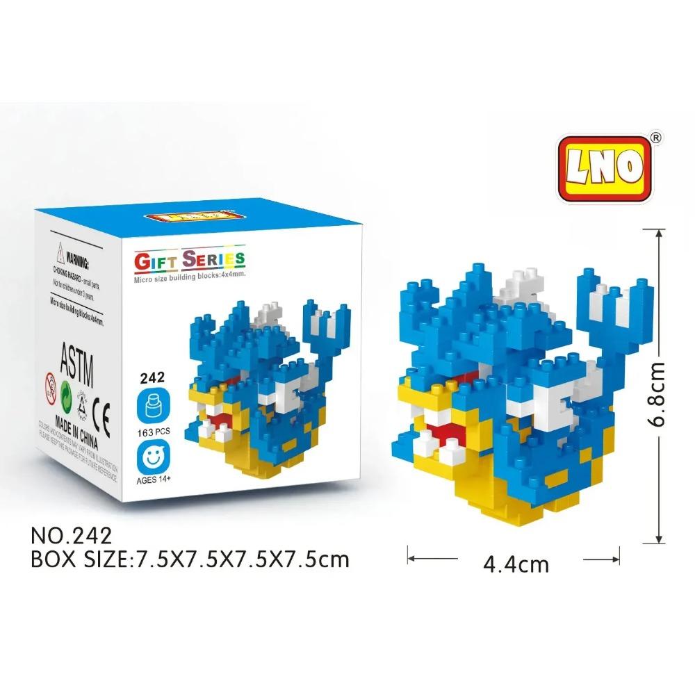 Kawaii LNO Pokemon Micro Building Blocks Snorlax Blastoise Gengar Charmander Bulbasaur Pikachu Mini Brick Figures For Kids Toys