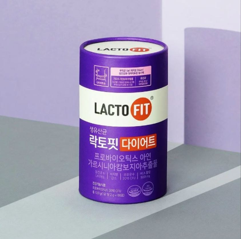 LACTO-FIT Diet 60 Sticks - Korean Probiotic Dietary Supplement (120g)