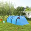 Four Man Duo Room Tunnel Tent, with Accessories - Sky Blue