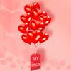 10-50Pcs 10In Heart Shaped Foil Balloons for Valentines Decoration Marriage Engagement Anniversary Party Romantic Occasions