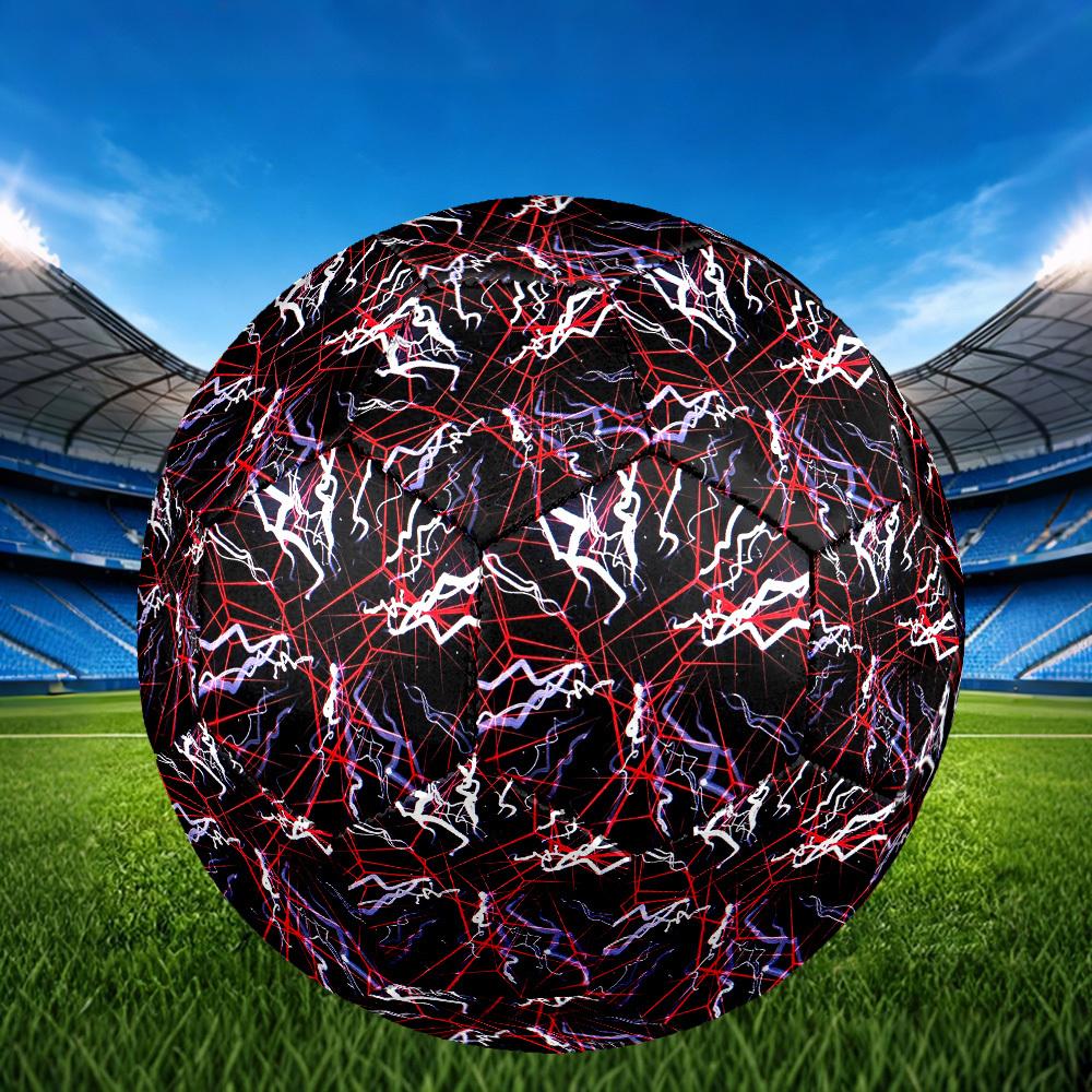 1pc Neon Web Patterns Size 5 Soccer Ball Professional Match Training Football Indoor &Outdoor Sports Ball Lightweight Durable c6542