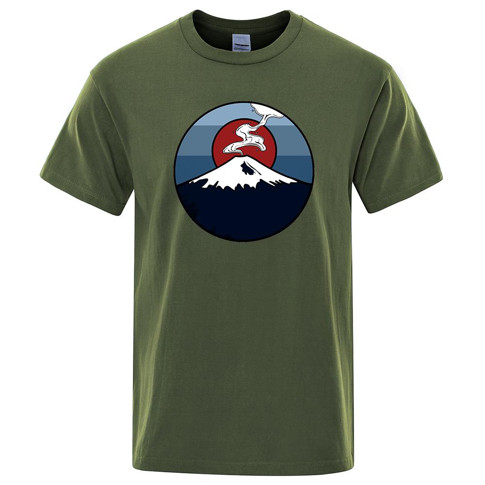 Mt. Fuji, Japan Mens T Shirt Fashion Cotton Eco-Friendly T-Shirts Summer Tee Clothes Tshirt Hip Hop Oversize Loose Men T Shirts