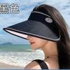 Empty Top Fashion Sunscreen Hat Women'S Summer Uv Protection Big Eaves Sun Hat Big Head Circumference Outdoor Sun Hat