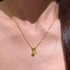 Elegant Gold Gourd Charm Necklace: Chinese-Inspired, Simple, Exquisite, and Versatile Women's Clavicle Chain