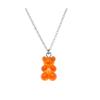 Handmade 11 Colors Candy Cartoon Bear Chokers Chain Necklaces Cute Jelly Pendant For Women&Girl Daily Jewelry Party Gifts