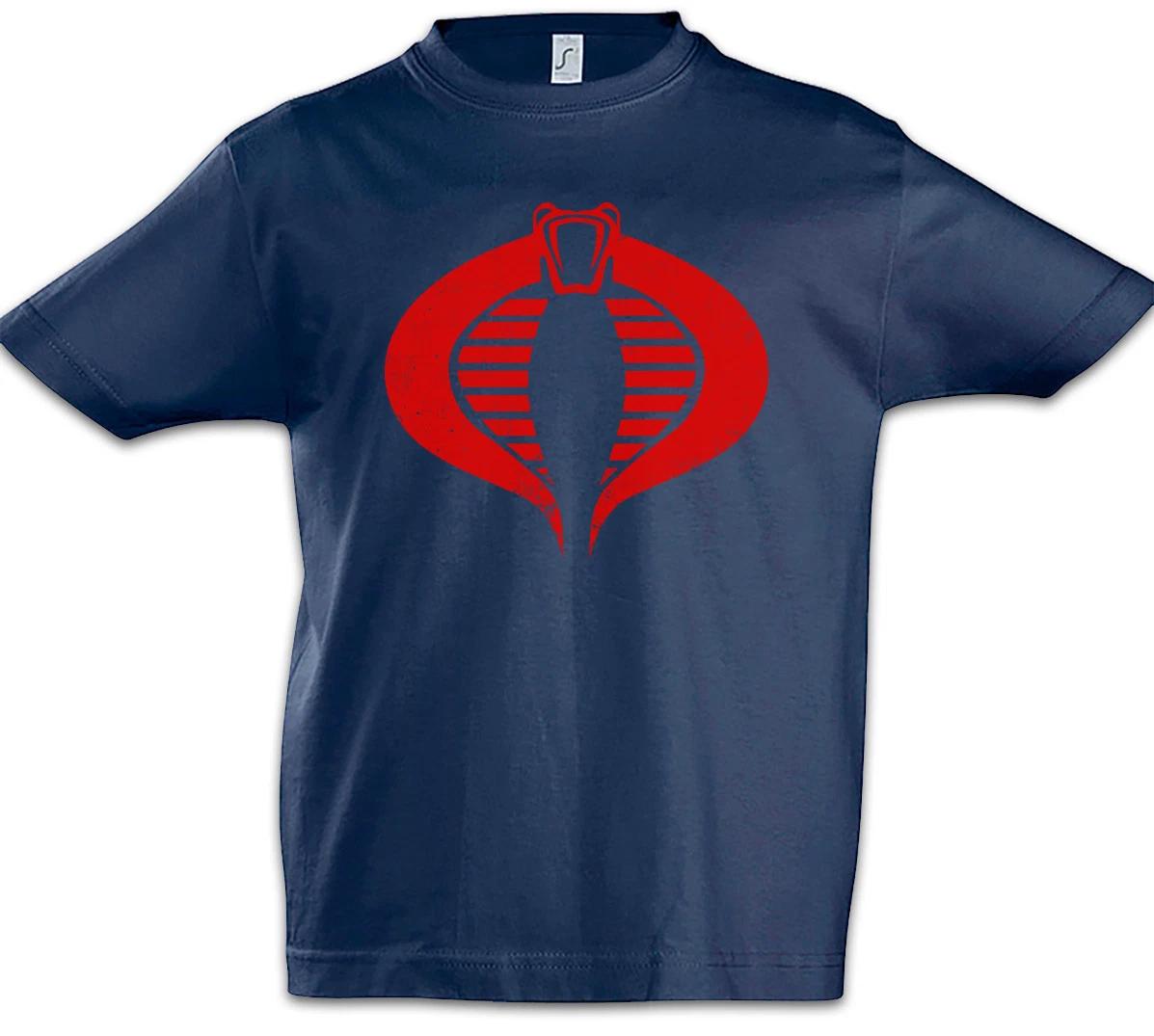 COBRA LOGO Kids Boys kids boys T-Shirt Commander Symbol Destro GI Joe Action Force Movie 100