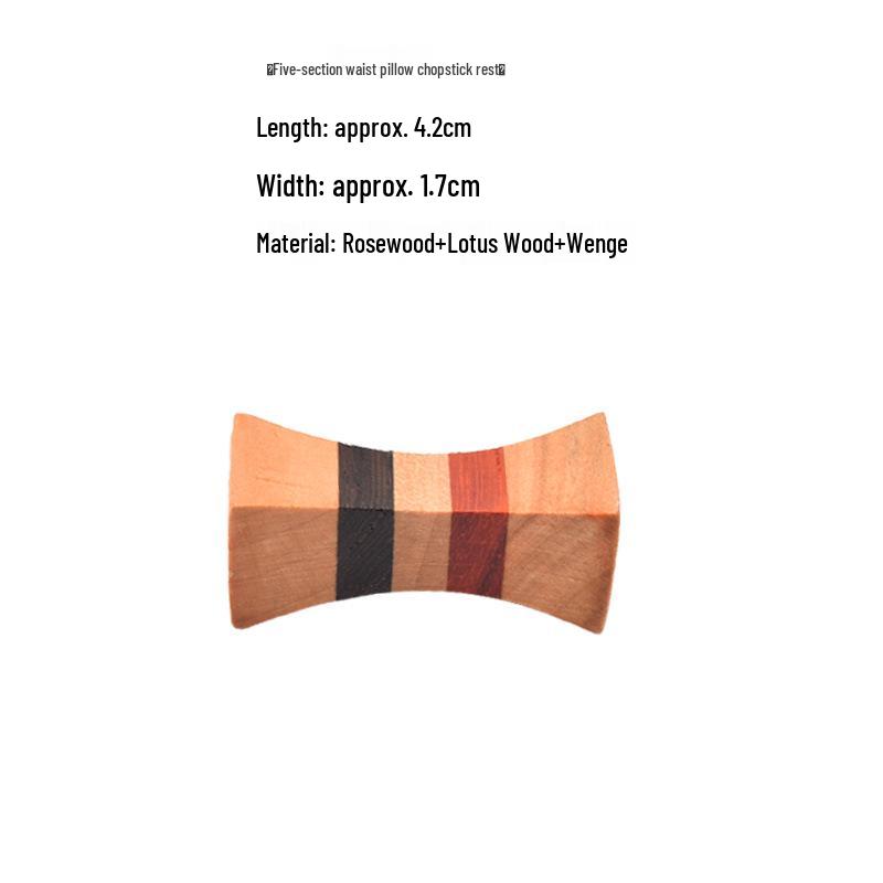 Japanese Style Rosewood Chopstick Rest - Dual-Use for Home & Hotel.