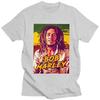 Custom Trendy Jamaica Reggae Rock Bob Marley T Shirt Unisex Short Sleeves 100% Cotton T-shirt Leisure Tee Tops Streetwear Tshirt