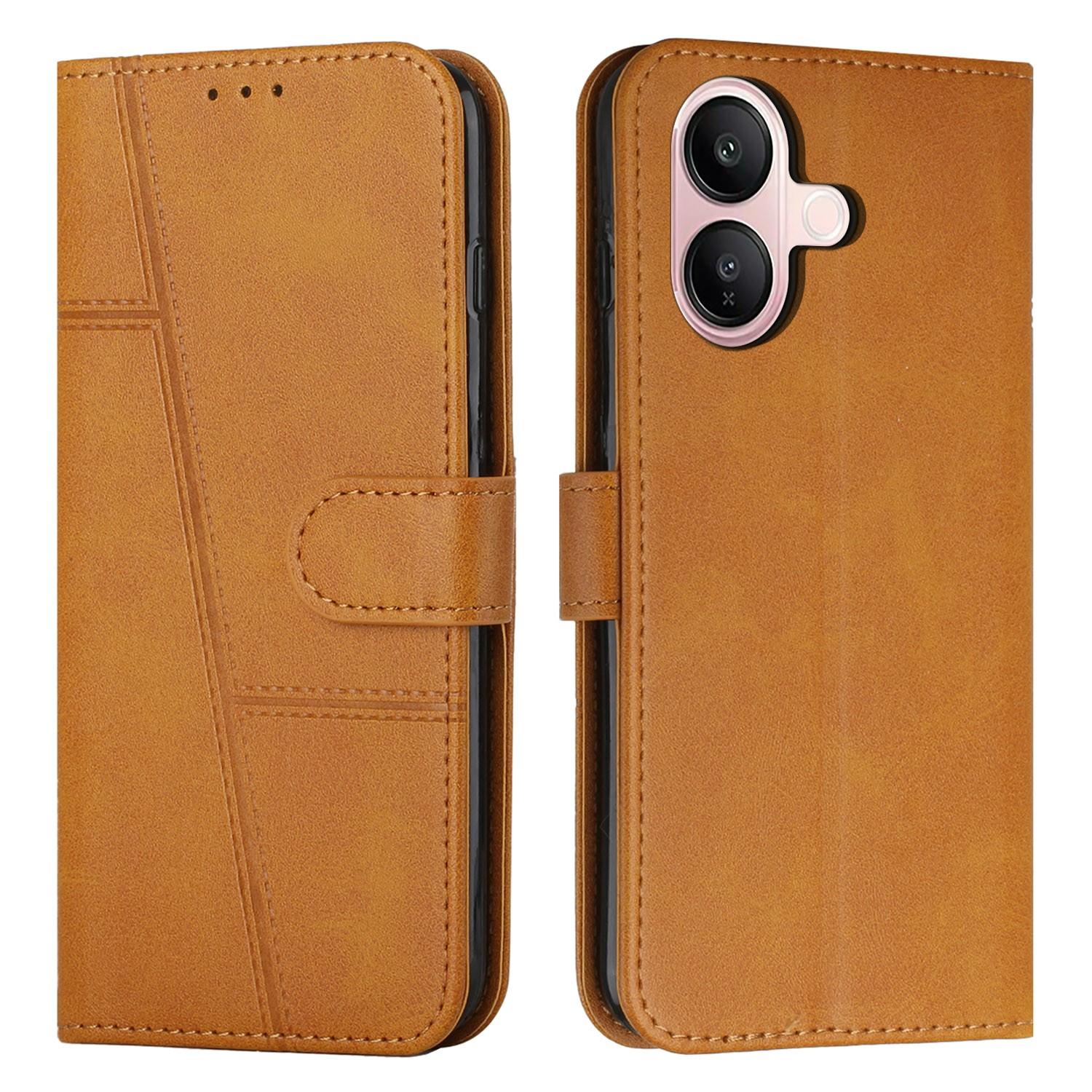 

For vivo V60 Lite 5G/4G Leather Phone Case Foldable Stand Wallet Flip Cover with Strap