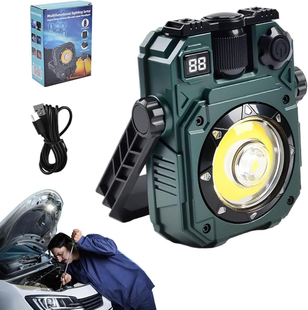 3-in-1 Magnetic Portable Lantern | 360° Swivel Hook & Digital Power Display | Must-Have Christmas Gift for Outdoor & Emergency