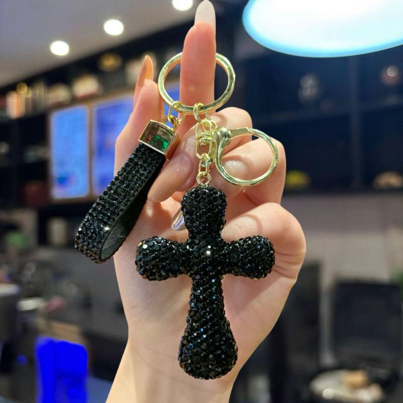 Able, Diamond-Encrusted Crosses, Keychains, Creative Bags, Pendants, Personalized Car Accessories, Gifts