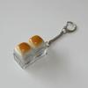 Caramel Bread Fidget Keyboard Toy Stress Relief 1/2/3/4/5/6/9-Keys Keyboard Finger Clicker Keychain Office School Decompression Button Sensory Toy