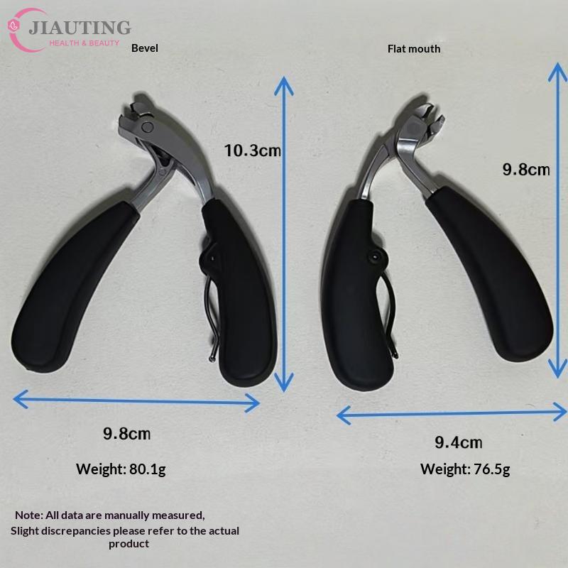 1 peça Cortador de Unhas Resistente Evita Salpicos Cortador Largo para Unhas da Mão Cortador de Unhas Grossas e Duras Lâmina Curva Tesoura de Manicure Ferramenta