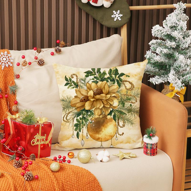 

Новая Рождественская Наволочка Простая и Универсальная Праздничная Декорация Набор Комбинация Подушка Подушка для Дивана для Помещений 45X45cm (pillowcase only)