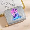 Portafoglio Kpop Demon Hunters per Donna Portamonete e Porta Carte Scintillante con Paillettes
