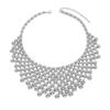 Geometric Tassels Metal Necklace With Handmade Details Clavicle Chain Accessory For Unique Fashion Statements