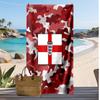 England Fußball Print Strandtuch Schnelltrocknend Super Saugfähig Weiches Badetuch für Schwimmen Strand Reisen Fan Souvenir Geschenk