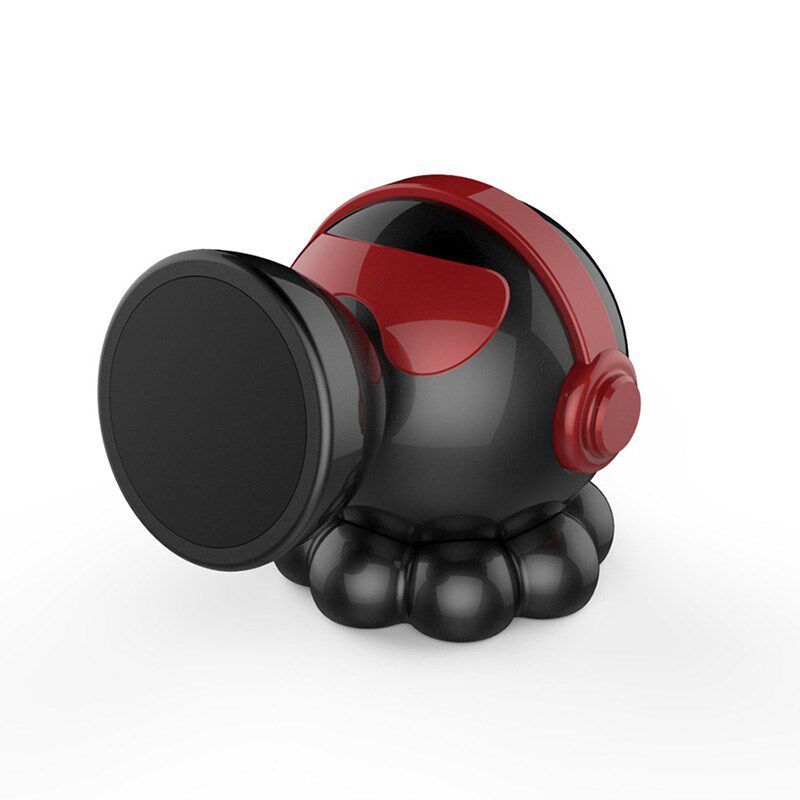 Car Mount for Phone, Car Navigation Holder, Small Car Decoration Accessory, In-Car Ornament, New In-Car Mount Phone Holder - Octopus Style - Midnight Red