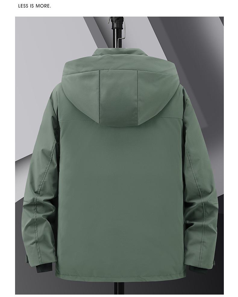 Herren Winterjacke in Übergröße, 90% weiße Entendaune, High-End, Dick, Warm, Oberbekleidung M-8XL