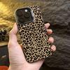 Black Brown Leopard Print IMD Phone Case For iPhone 16 15 Pro Max 14 Plus 13 12 11 16E X XR XS Max 7 8 Plus SE2 Shockproof Cover