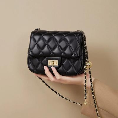 Girls Rhombus Small Square Bag Commuter Bag Small Bag Versatile Chain Bag Simple Shoulder Crossbody Bag Women's Bag Wholesale