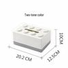 Two-Tone ABS Building Blocks Tissue Box - Creative Pull-out Design for Bathroom & Living Room
